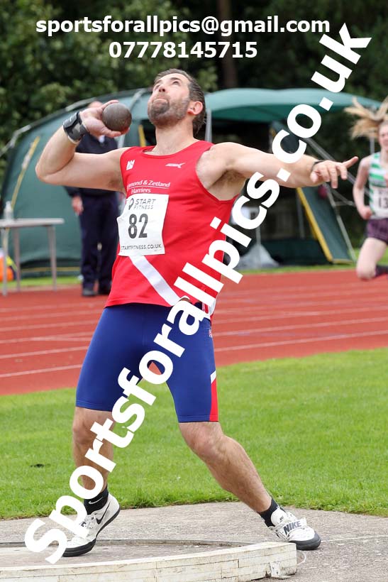 Shot putt, NECAA Open Meeting, Morpeth, Sunday, September 27th. David T. Hewitson/Sports for All Pics